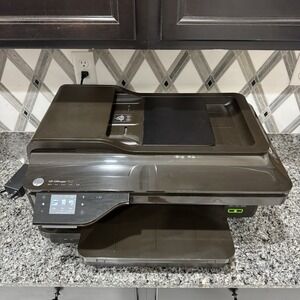 HP OfficeJet 7612 All-in-One Inkjet Printer Fax Scan Copy Brown TESTED WORKING
